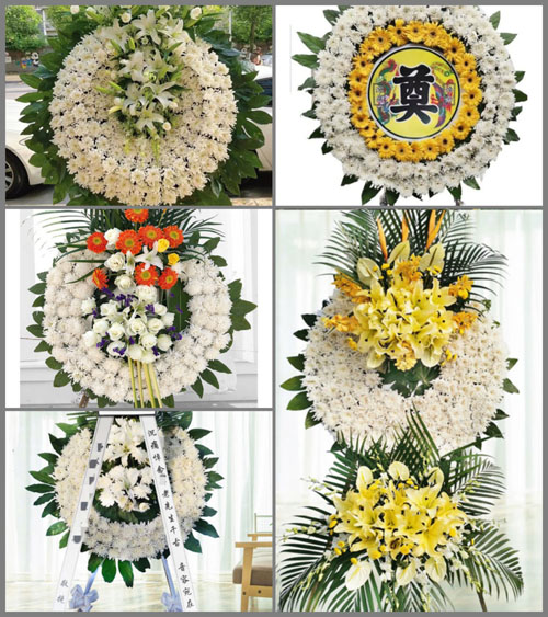四川成都彭州市三界镇清凉村花圈速递